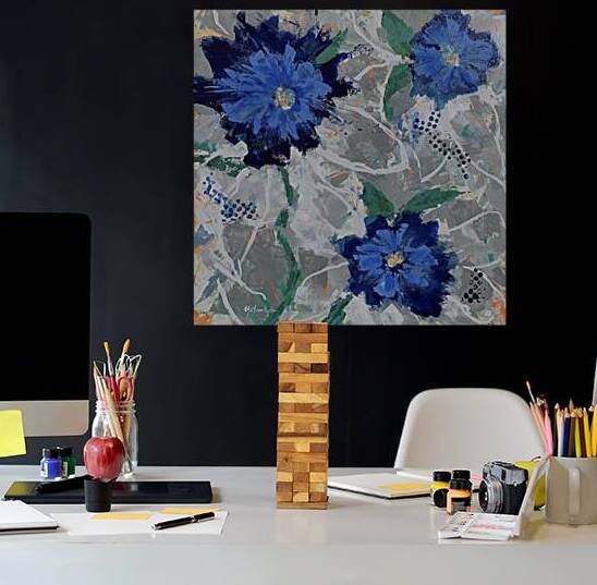 Hey Blue II by Yolanda Kennison Fine Art