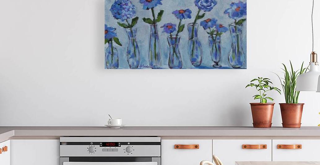 Azure Blue by Yolanda Kennison Fine Art