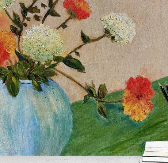 Orange Finesse by Yolanda Kennison Fine Art