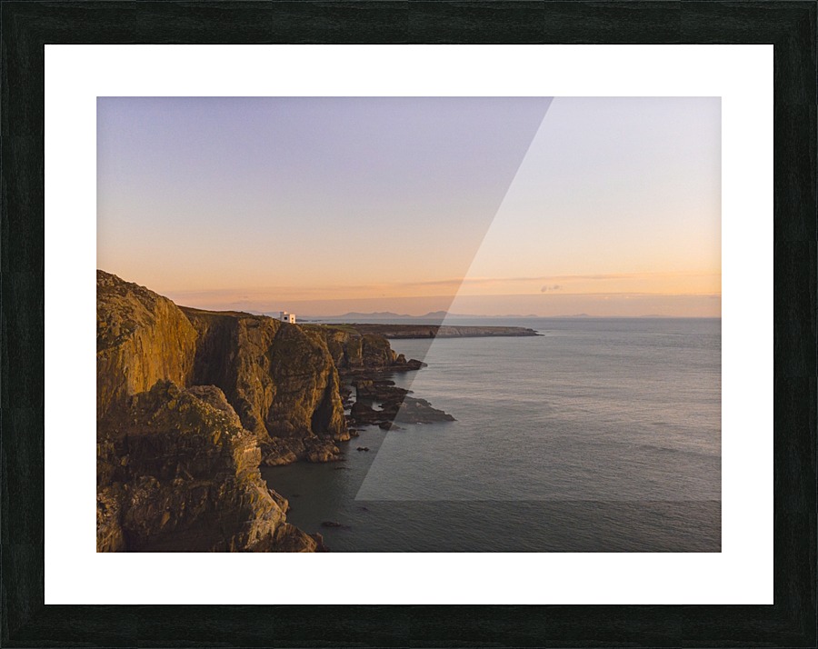 Sunset on the coast Picture Frame print