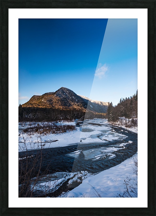 Blue freeze Picture Frame print