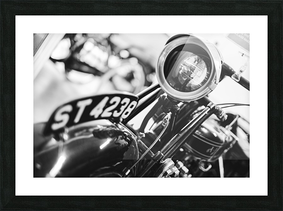 Plate number Picture Frame print