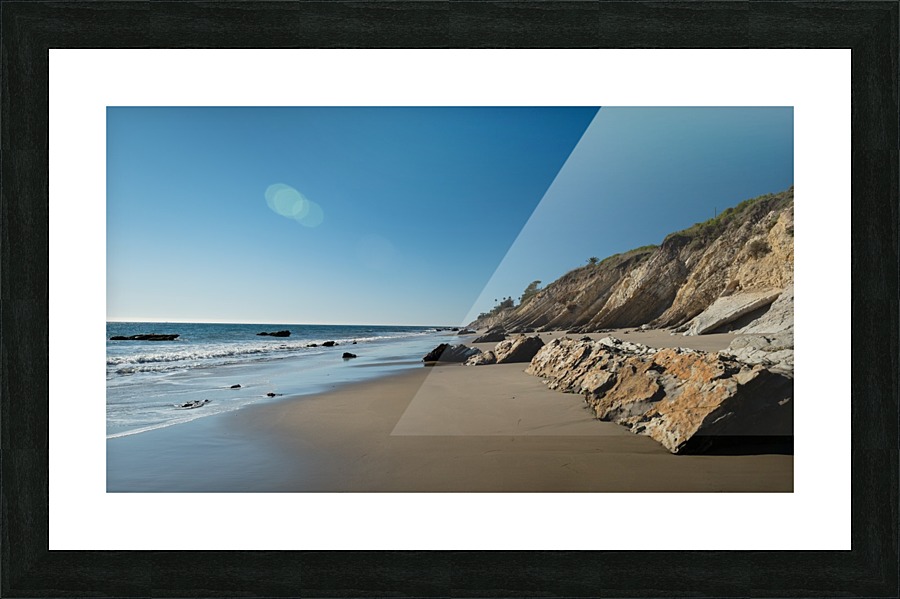 Silk beach Picture Frame print