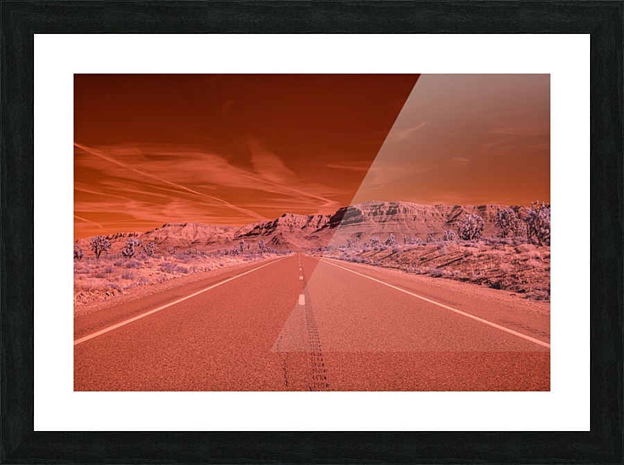 Road to hell Picture Frame print