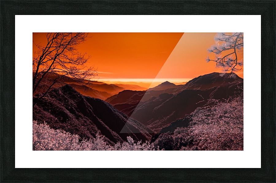 Lava fog Picture Frame print