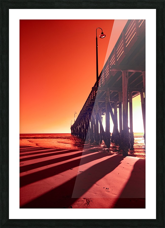 Sunset Pier Picture Frame print