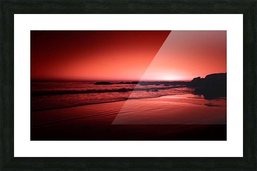 Love sunset Picture Frame print