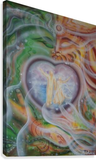 Amulet for love Canvas Print