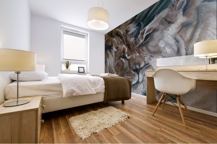 Leos. Tenderness. Mural print