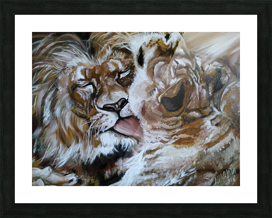 Leos.Devotion. Picture Frame print