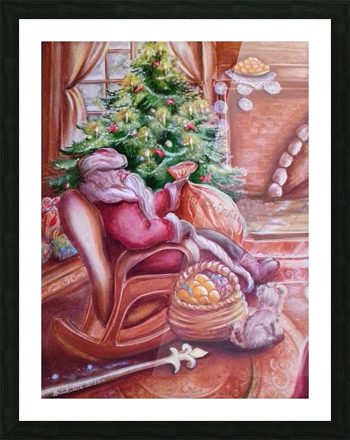 Santa Claus Picture Frame print
