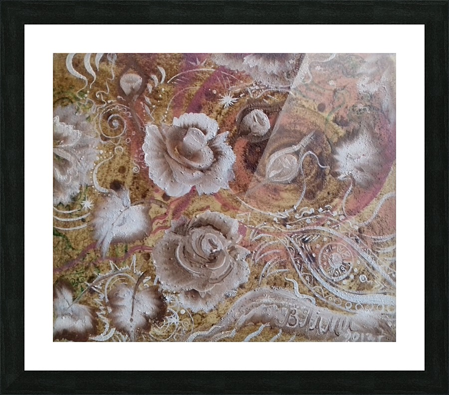 Coffee roses  Picture Frame print