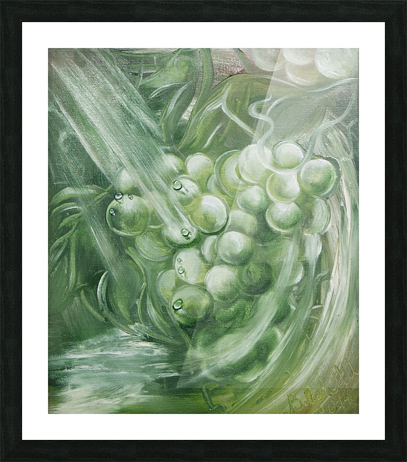 Grapes 3 drops Picture Frame print