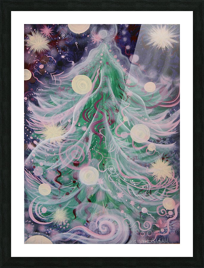 Christmas tree Picture Frame print