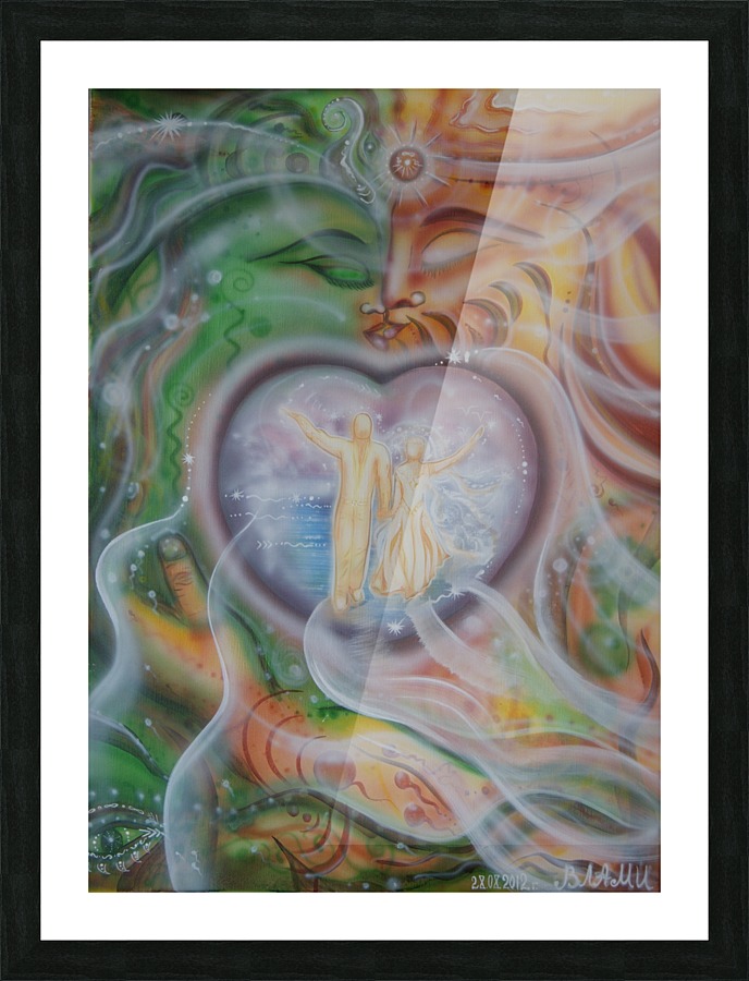 Amulet for love Picture Frame print