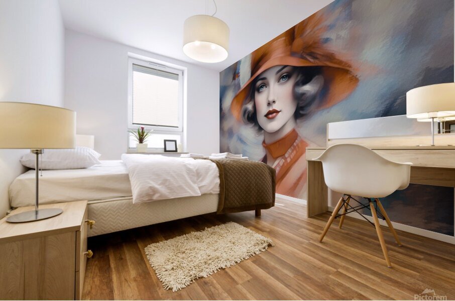 02275 - Art Deco Portrait Mural print