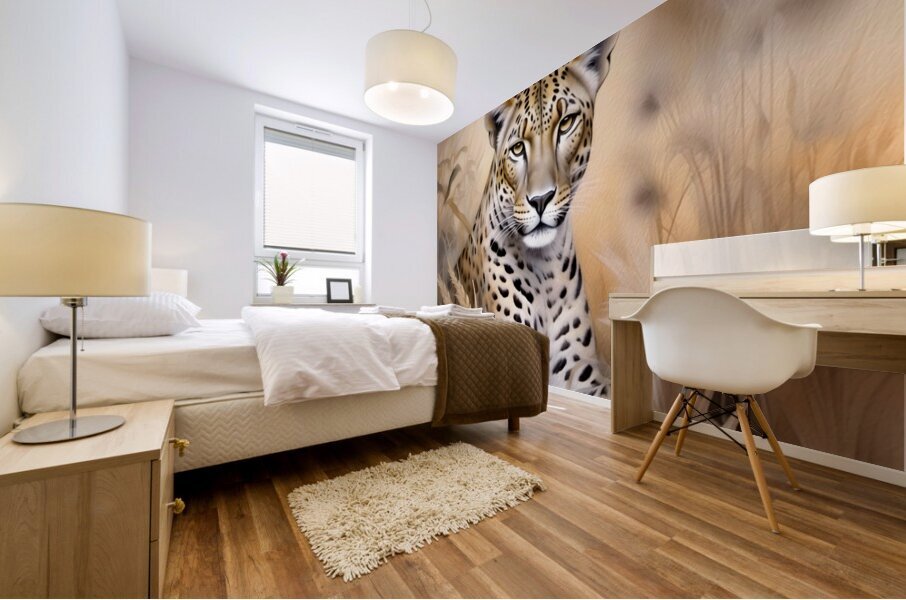 Leopard Portrait - 02539 SA1a Mural print