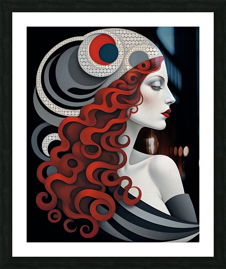 03909 - Abstract Portrait Picture Frame print