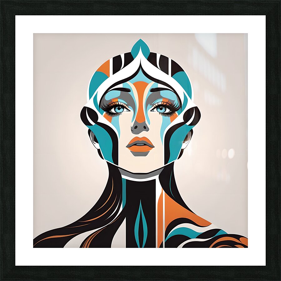 03060 - Abstract Portrait Picture Frame print