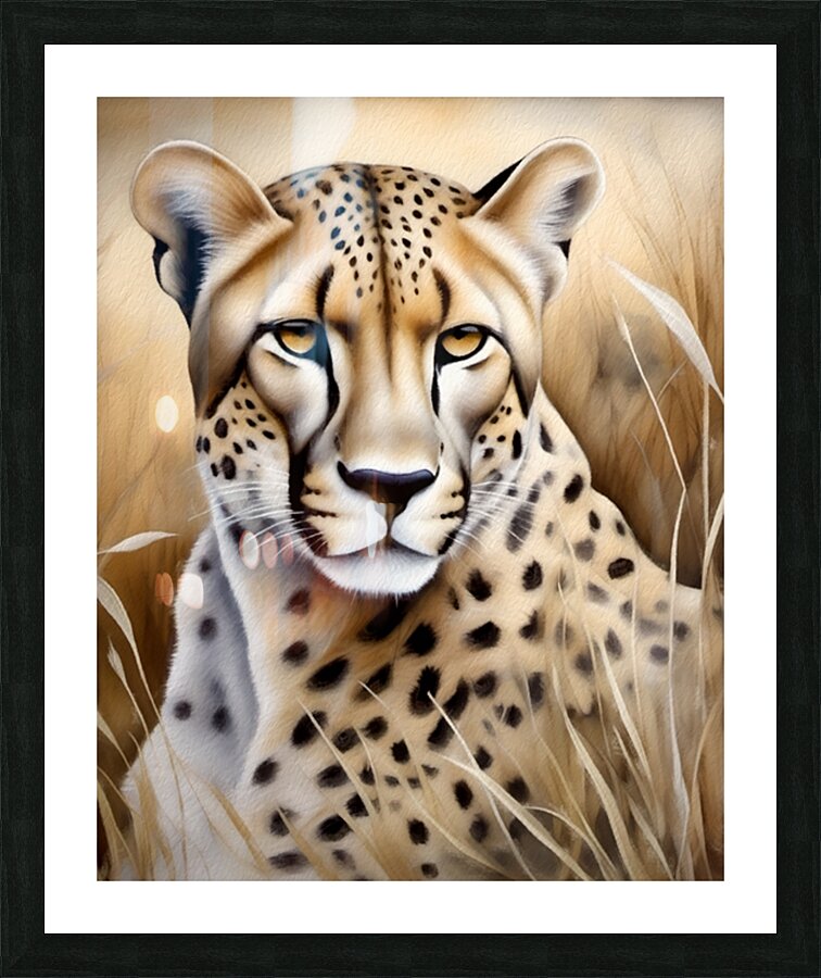 Leopard Portrait - 02541 SA1a Picture Frame print
