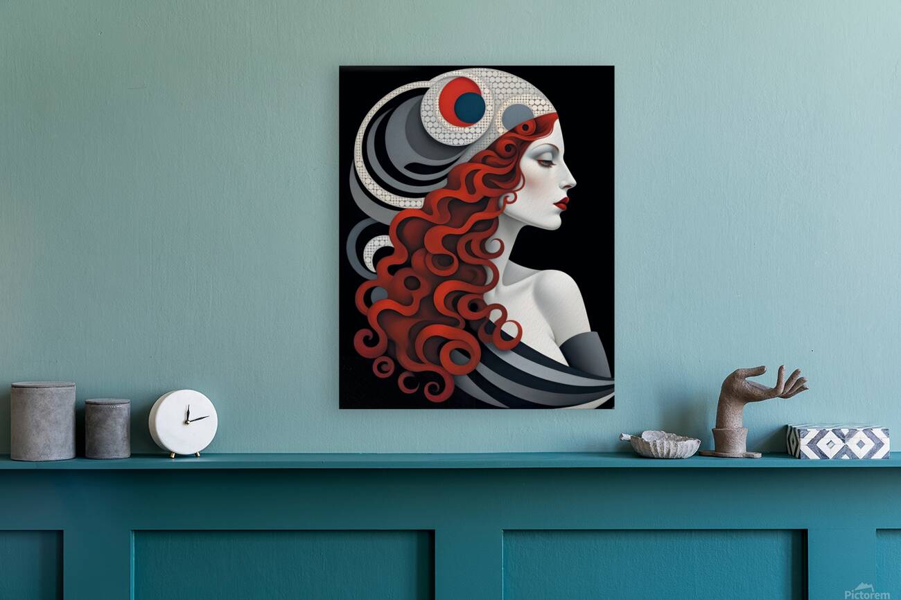 03909 - Abstract Portrait Reproduction