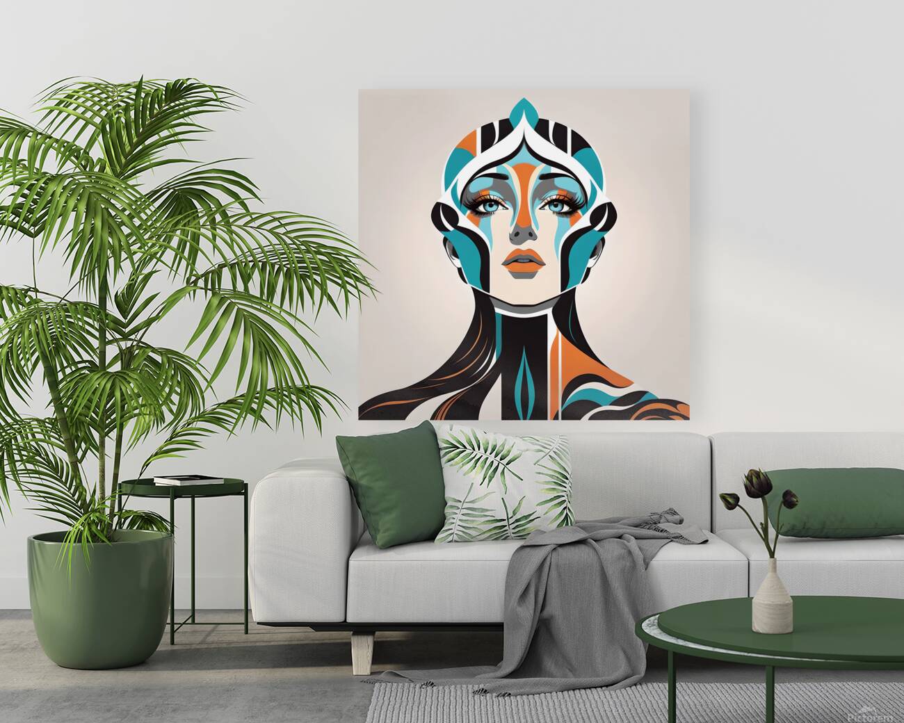 03060 - Abstract Portrait Reproduction