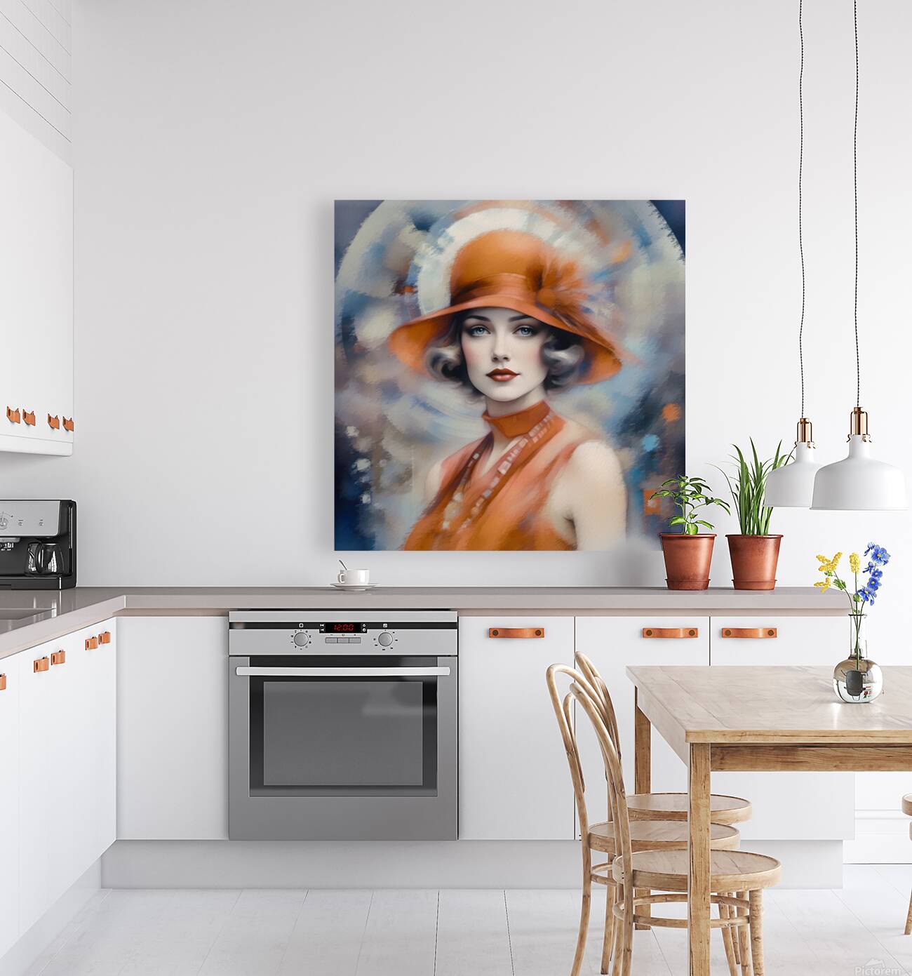 02275 - Art Deco Portrait Reproduction