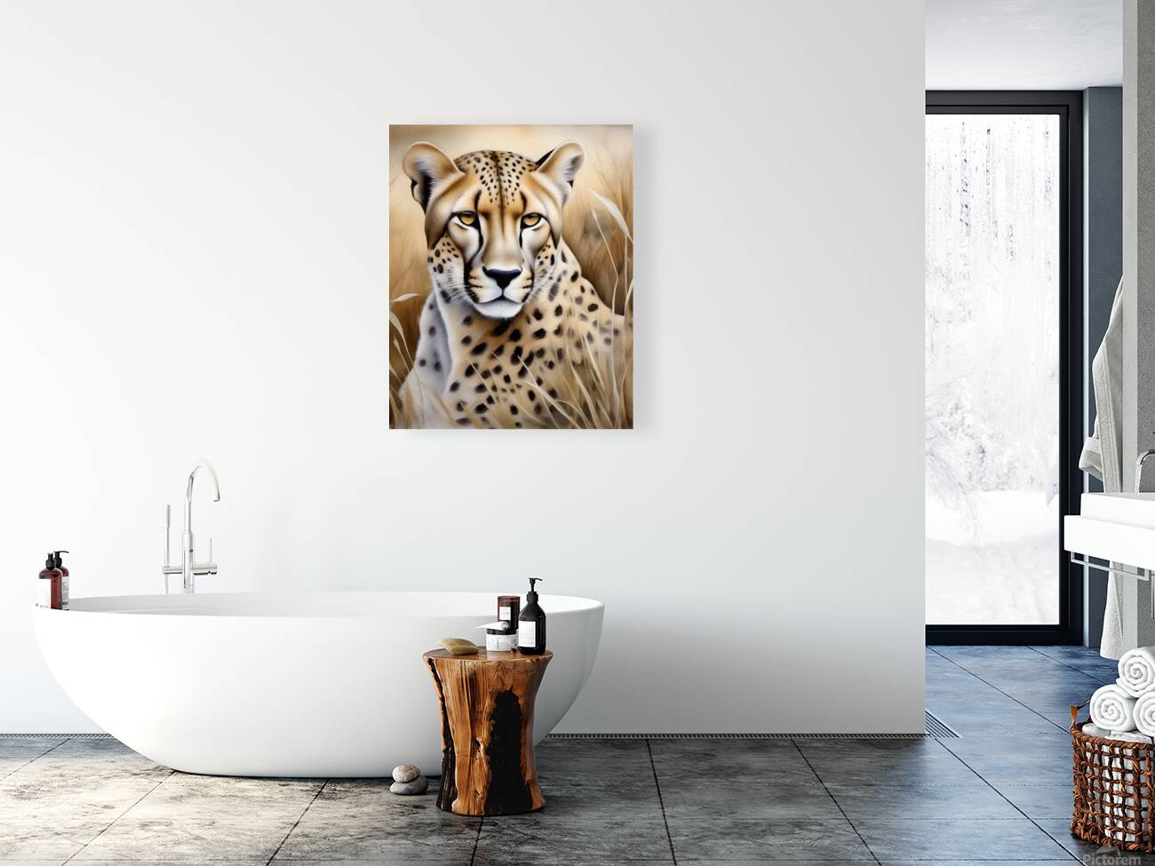 Leopard Portrait - 02541 SA1a Reproduction