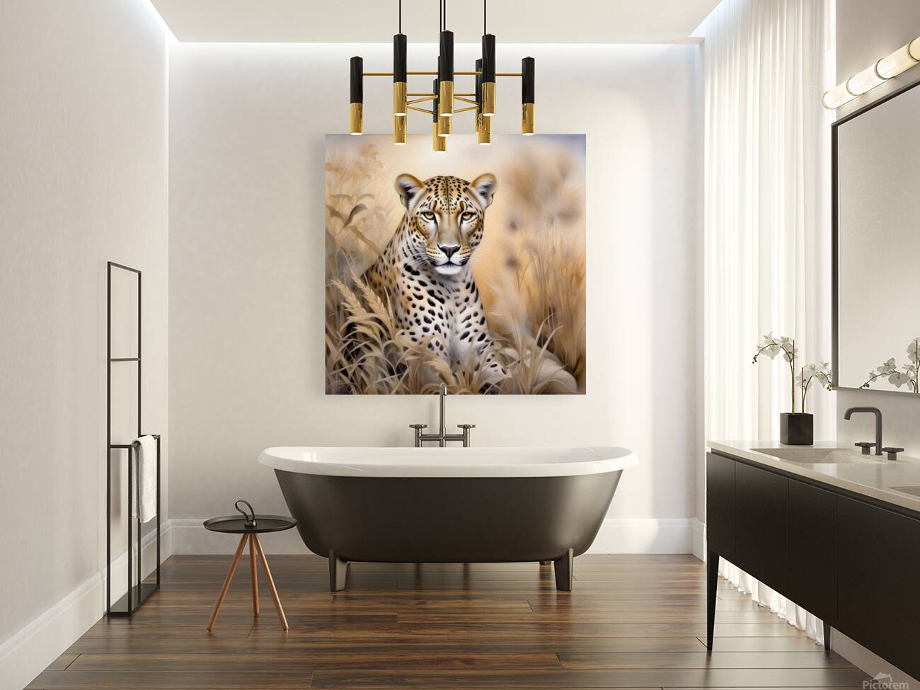 Leopard Portrait - 02539 SA1a Reproduction