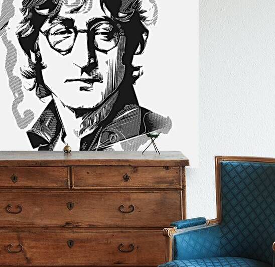 02375 - Beatles John Lennon Portrait by Philip Preston