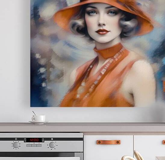 02275 - Art Deco Portrait Reproduction