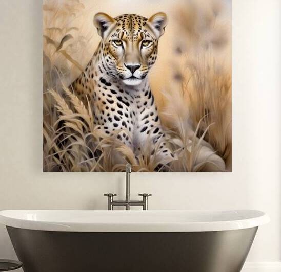 Leopard Portrait - 02539 SA1a Reproduction