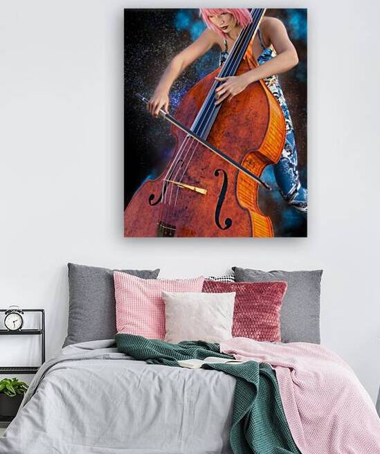 Hitting The High Notes - Double Bass - GF93 BO1b by Philip Preston