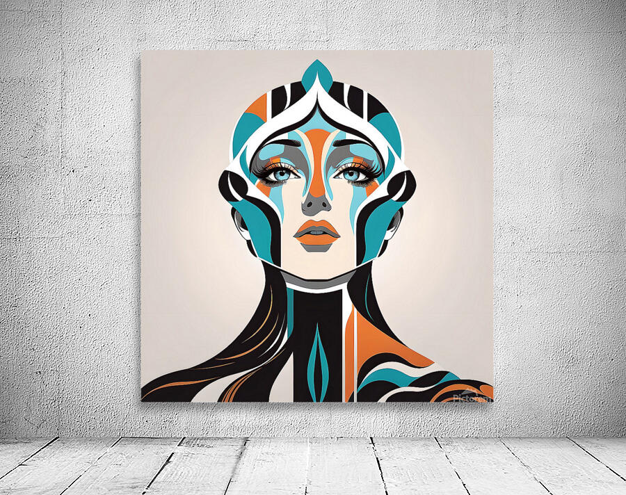 03060 - Abstract Portrait Wall Preview