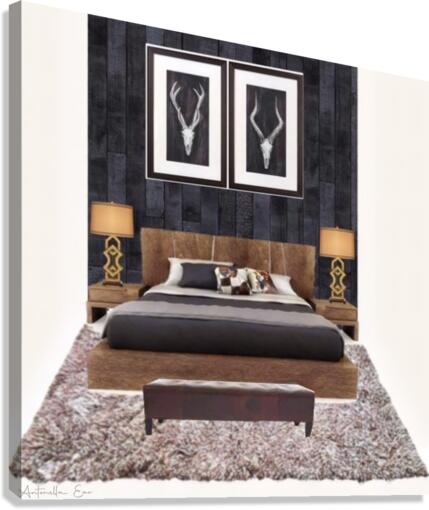 Ski Resort Bedroom Canvas Print