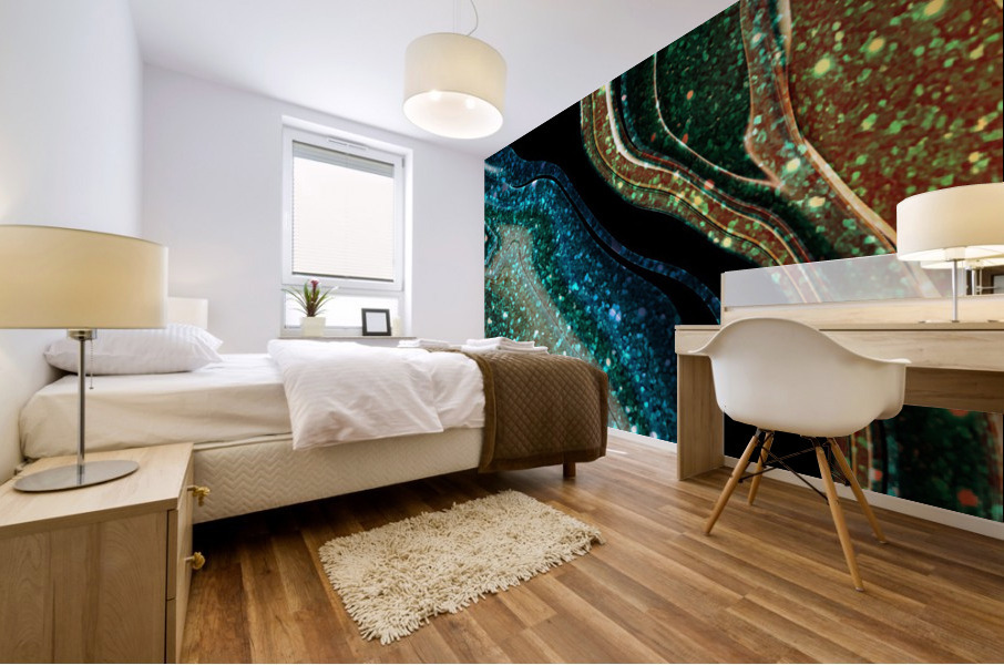 Emerald Gems Mural print