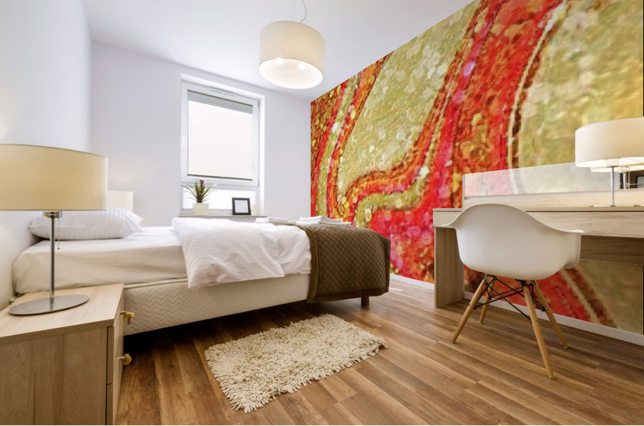 Coral Pebbles  Mural print