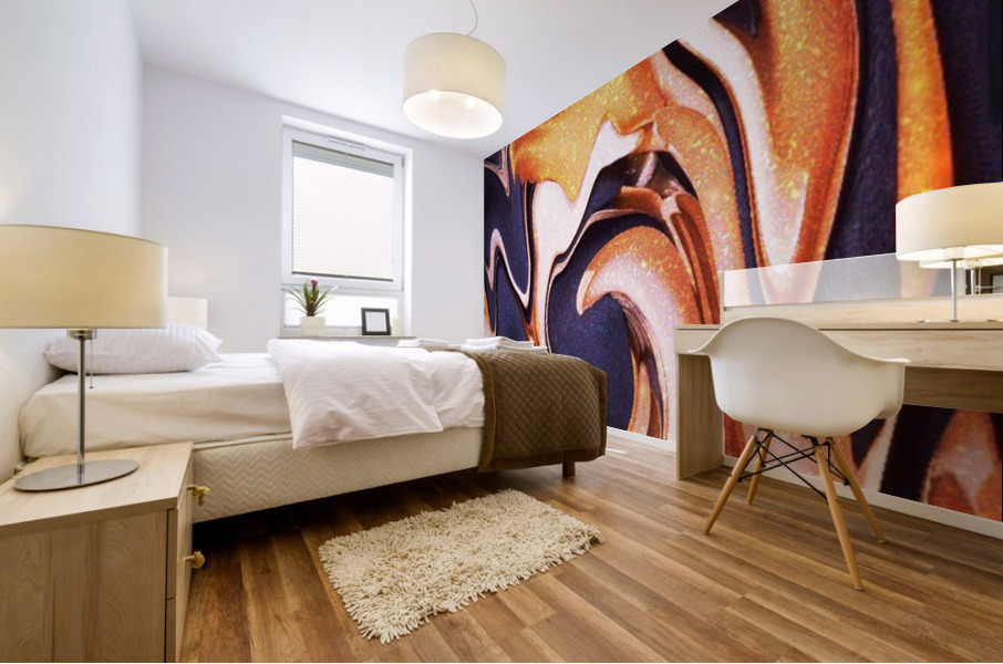Blue Flames Mural print