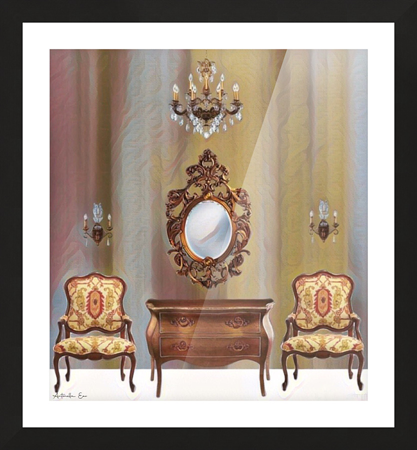 Formal Hallway Picture Frame print