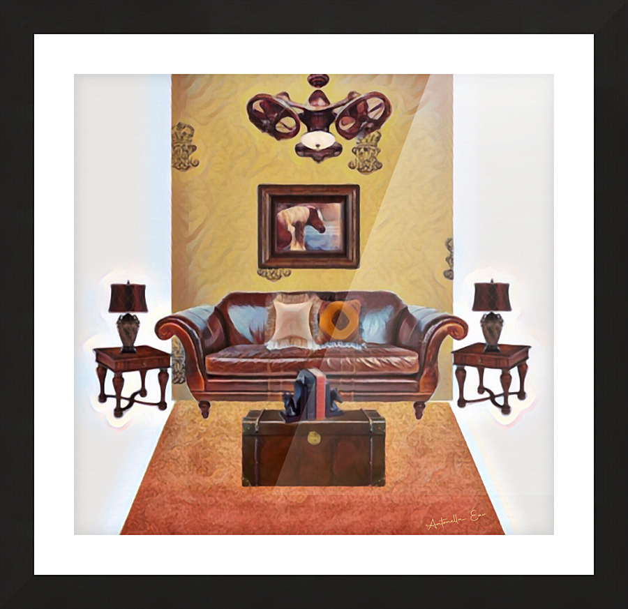 Smoking Lounge Picture Frame print