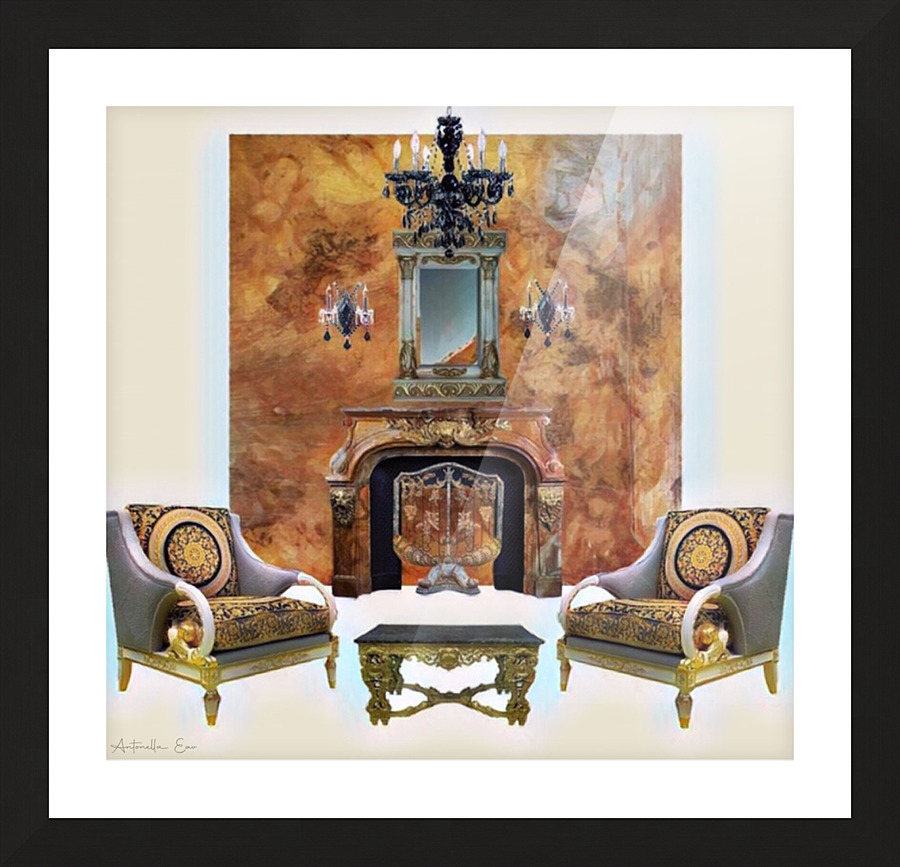 Versace Sitting Room  Picture Frame print