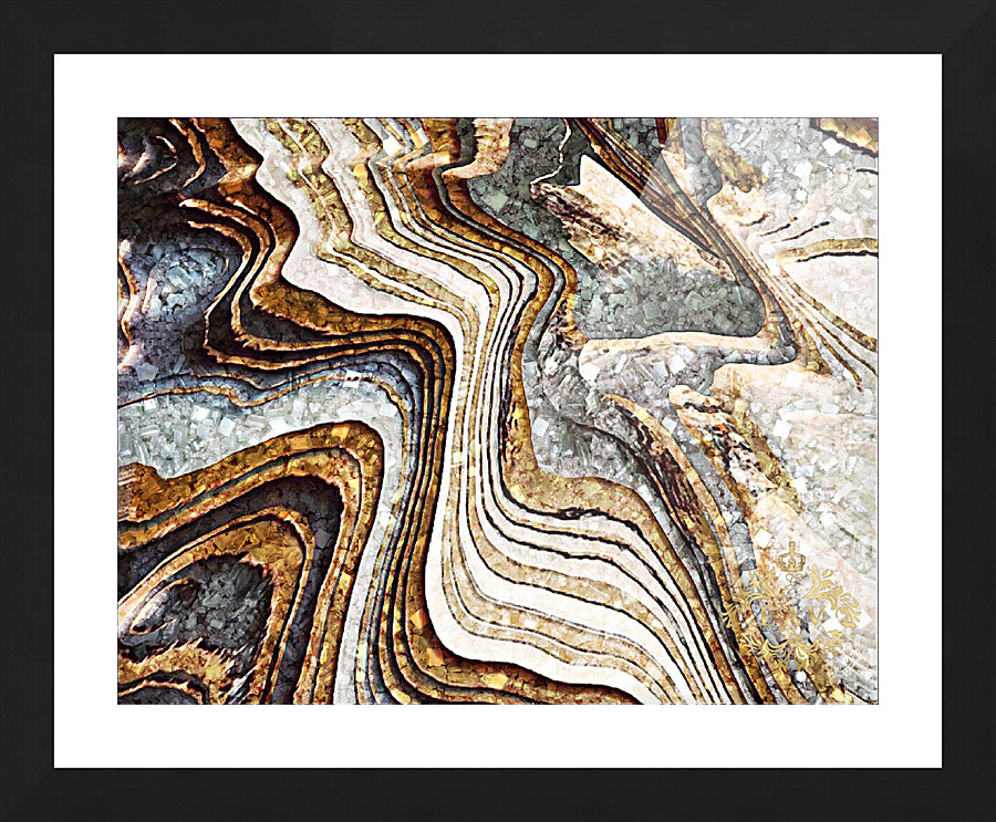 Liquid Gold Picture Frame print
