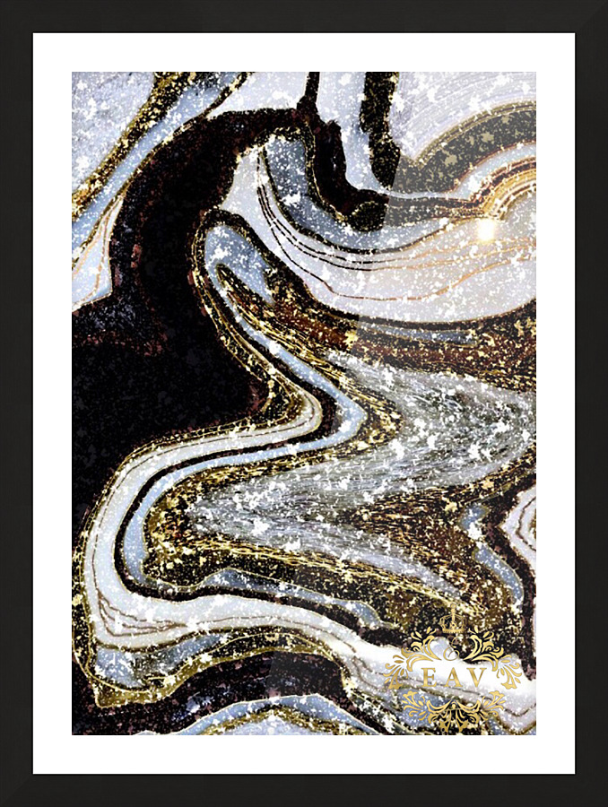 Nero Dorato Picture Frame print