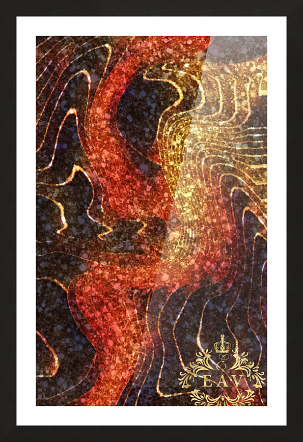 Dragon Fire Picture Frame print