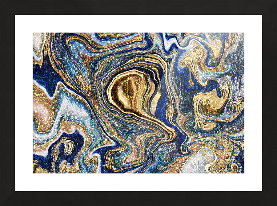 Sea Crystals Picture Frame print
