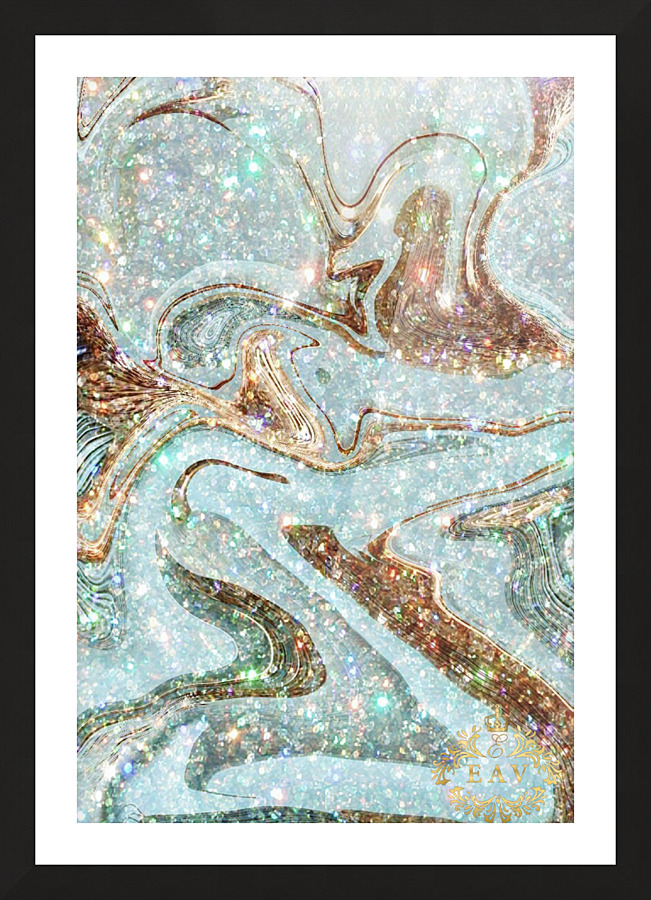 Ice Mint Picture Frame print