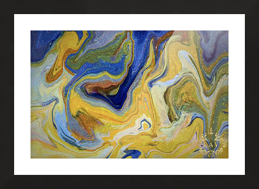 Yellow Sea Picture Frame print