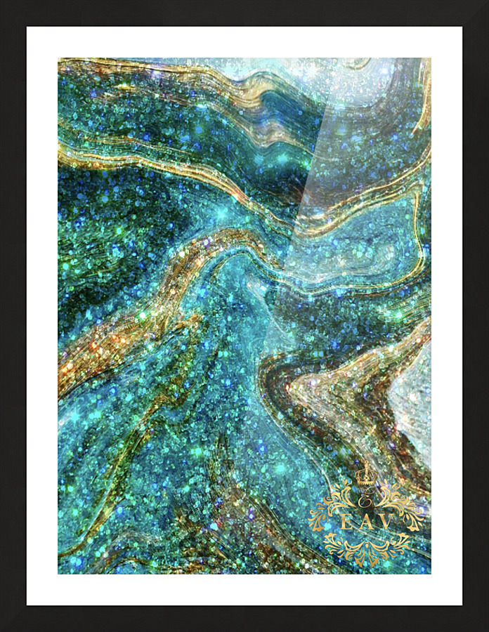 Turquoise Sea Picture Frame print