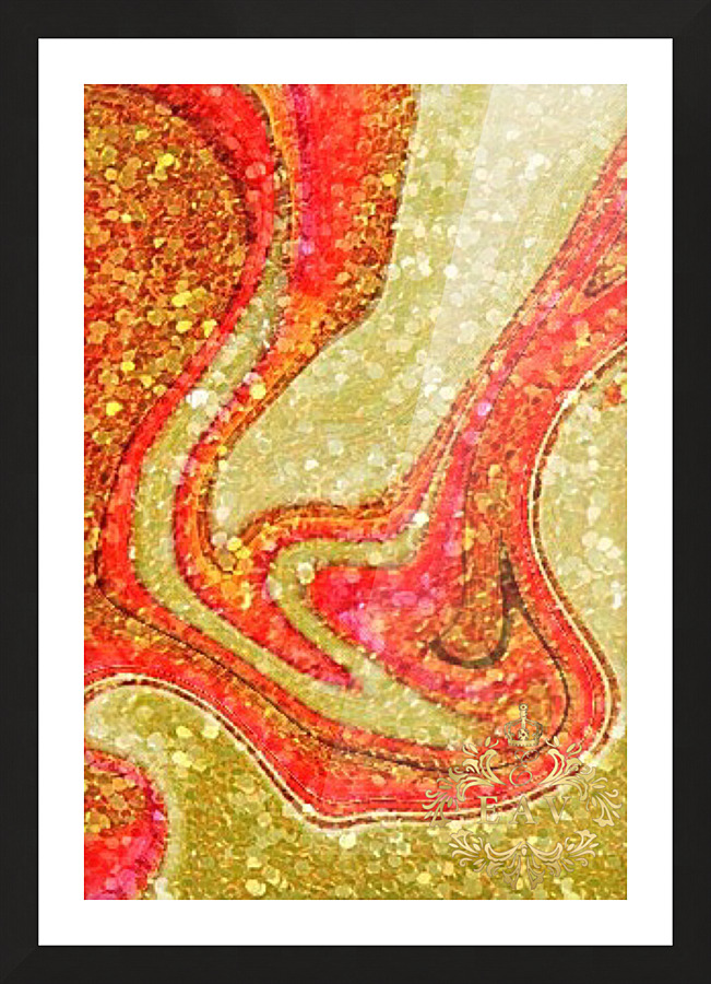 Coral Pebbles  Picture Frame print