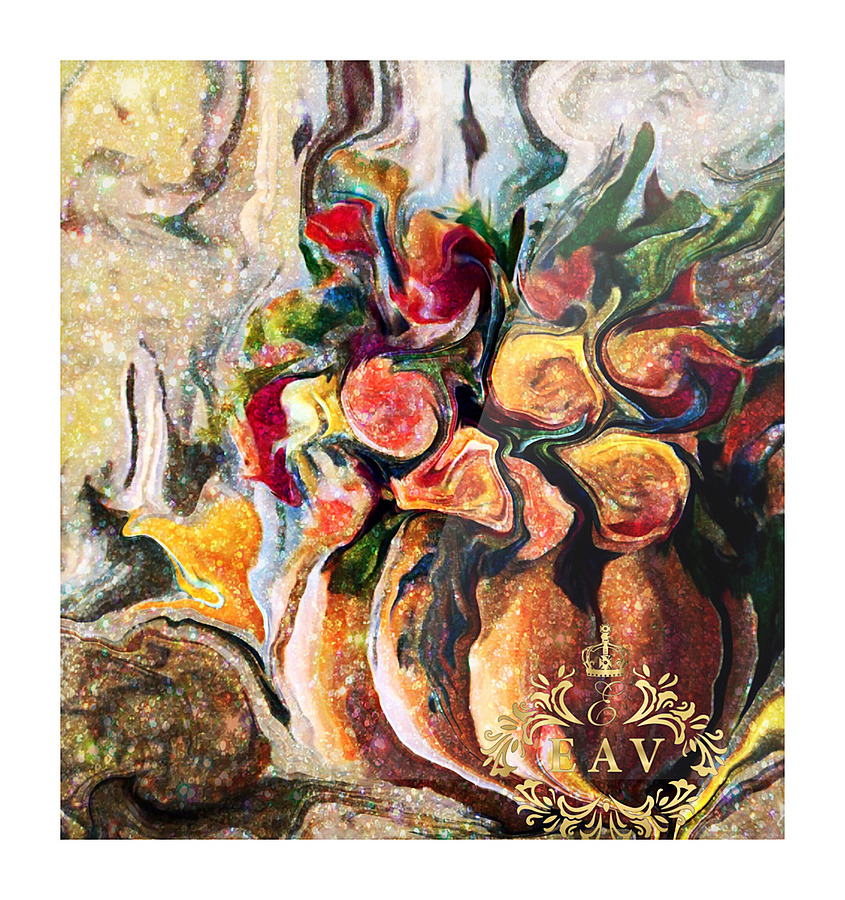 Pumpkin Flowers Picture Frame print